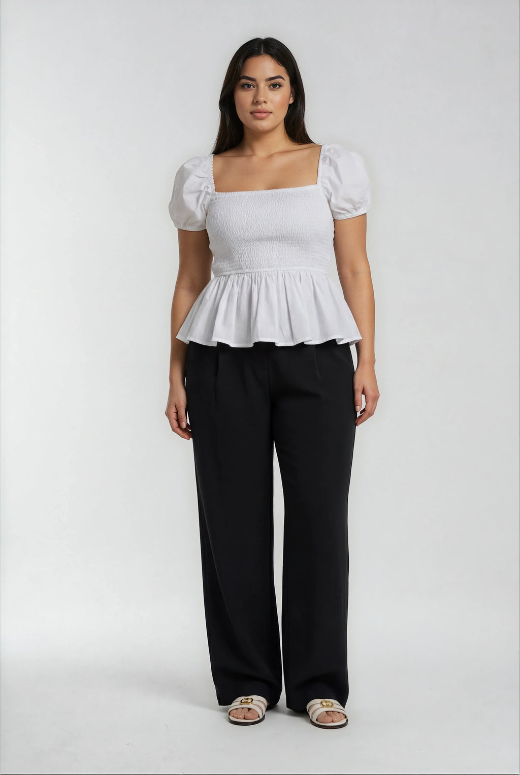 Luxeflow - Elevated Wide Leg Sweatpants Trouser Pants Black
