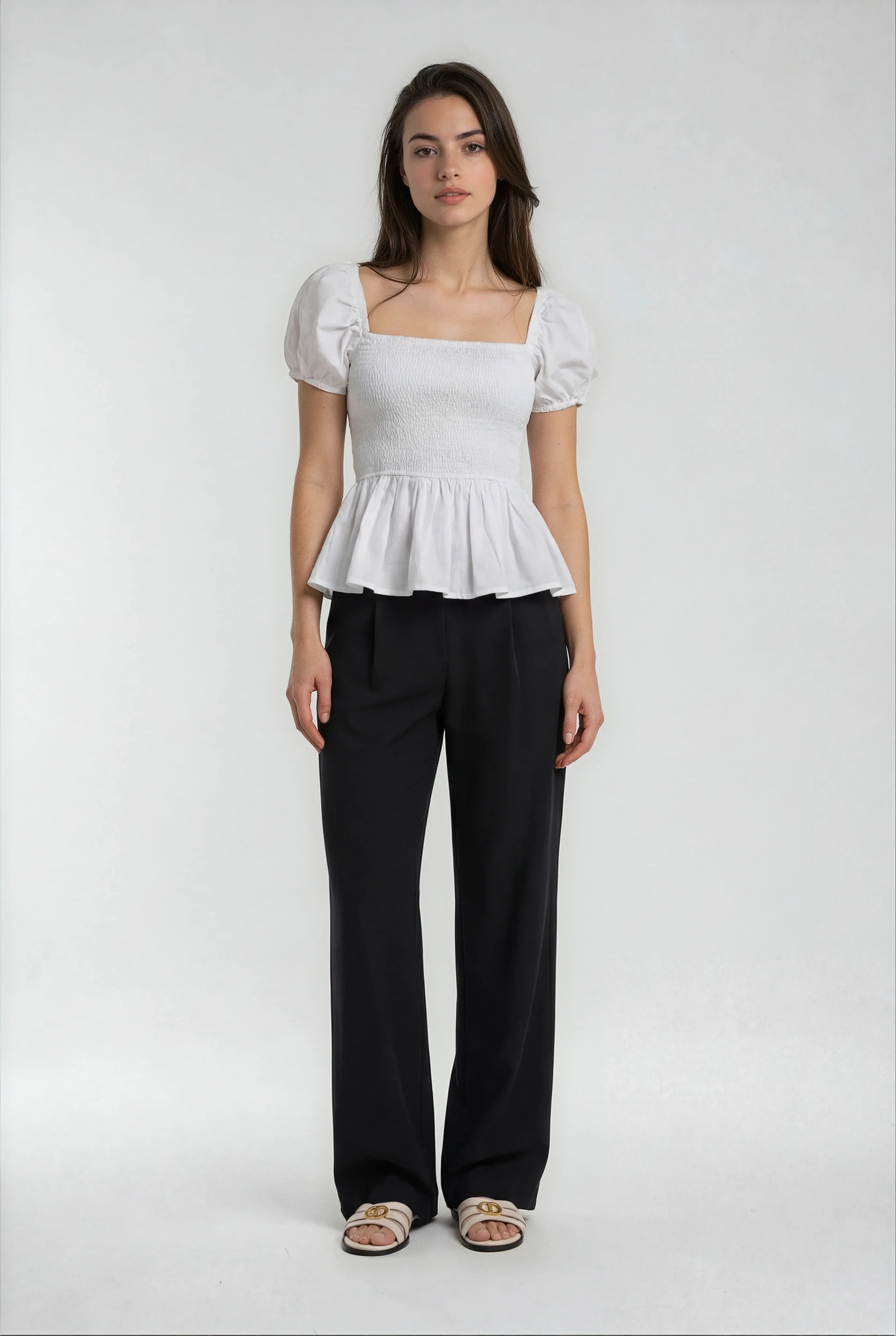 Luxeflow - Elevated Wide Leg Sweatpants Trouser Pants Black