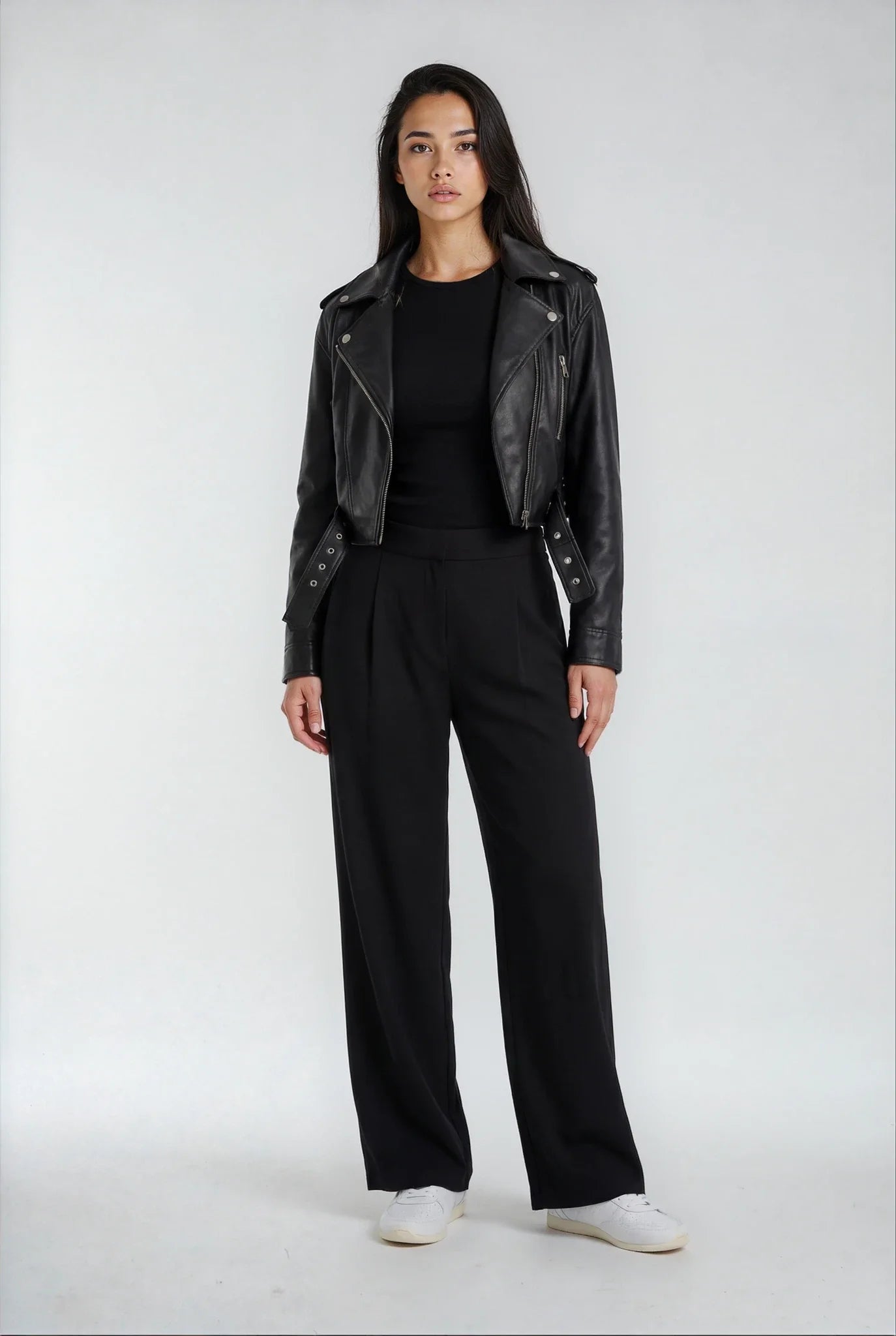 Luxeflow - Elevated Wide Leg Sweatpants Trouser Pants Black